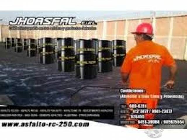 emulsion asfaltica reforzada/asfaltos rc-250