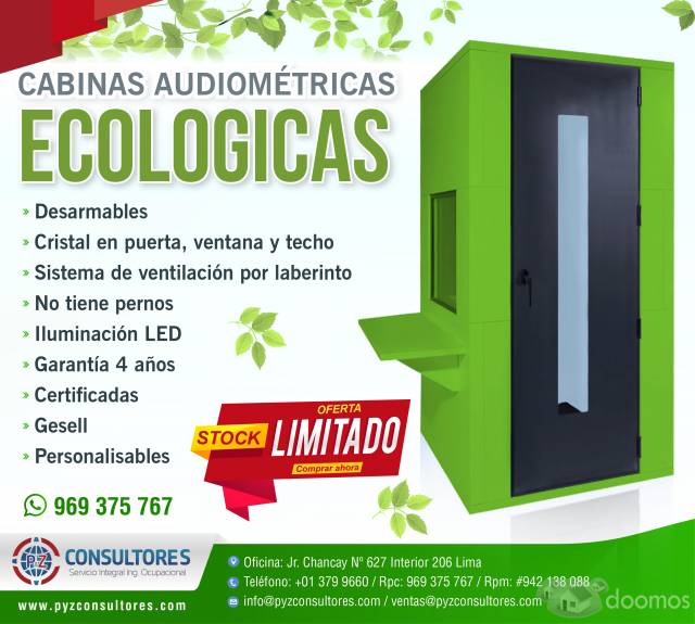 Cabina audiometrica ecológica