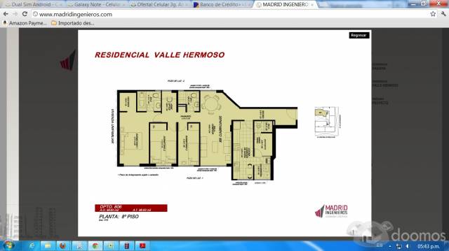 Alquilo Departamento en Surco, Valle  Hermoso, 3d, Cochera + habitación de Servicio