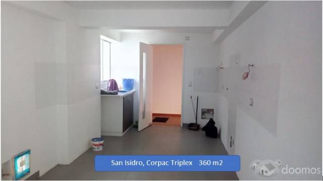 San Isidro Corpac Triplex Estreno 360 m2 Departamento en venta