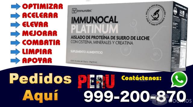 IMMUNOCAL PERU PLATINO TELF, 999-200-870  LLAMANOS
